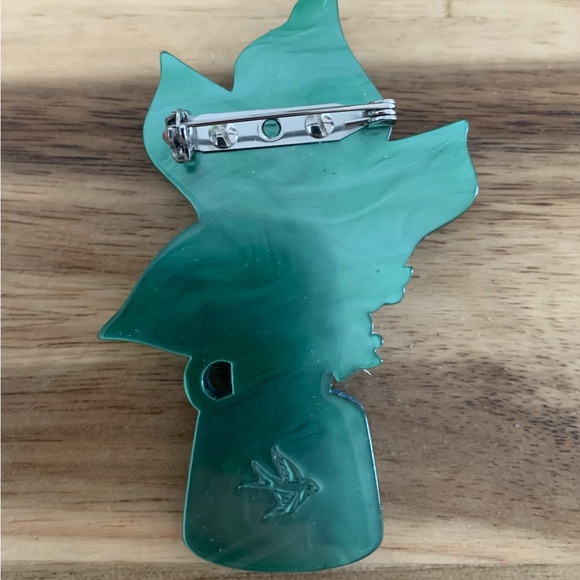 Erstwilder Our Lady's Tears Brooch flower Pin NWOT - Picture 7 of 8